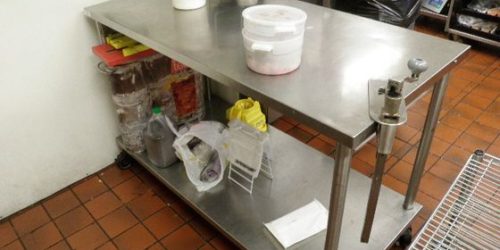 Auction St Louis restaurant equipment Stainless Steel Prep Table 500x250 1