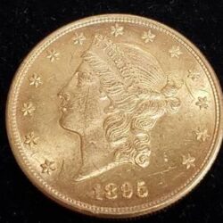 1895 Double Eagle 20 Gold Coin