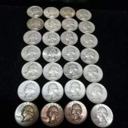 40 Silver Quarters 1964