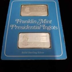 Franklin Mint Presidential Ingot Sterling Silver