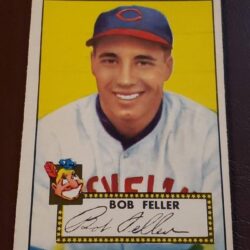 1952 Topps Baseball Card Bob Feller