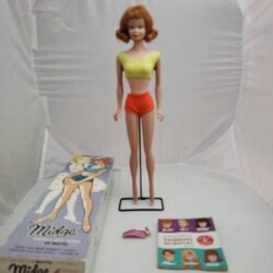 1962 Midge Doll W Box Stand Booklet Outfit