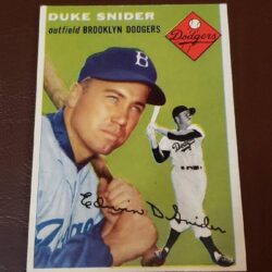 1954 Topps Baseball Card Duke Snider