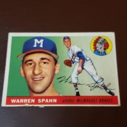 1955 Topps Baseball Card Warren Spahn