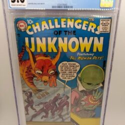 Challengers Of The Unknown 1 CGC 5.0 Cream To Off White Pages
