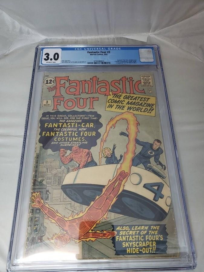 CGC 3.0 Graded Fantastic Four Comic 3