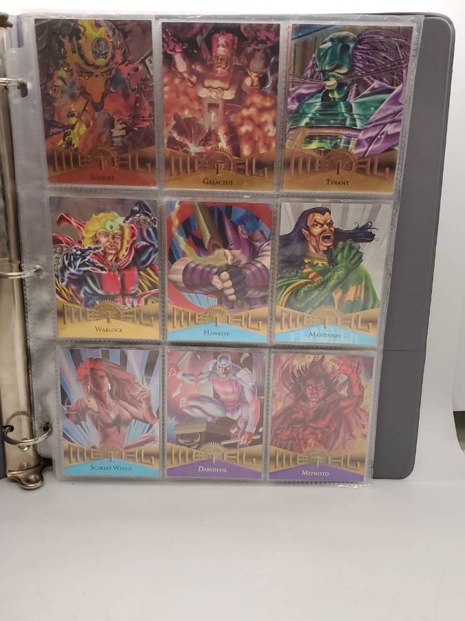 Lot 1315 41 1995 Fleer Marvel Metal Foil Comic Cards
