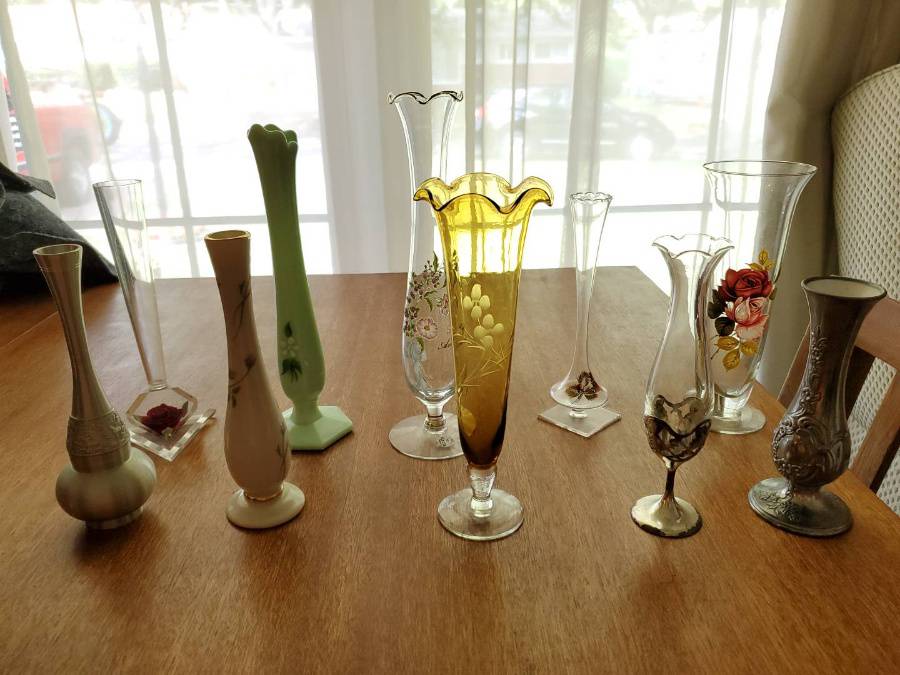 Collection Of 10 Bud Vases