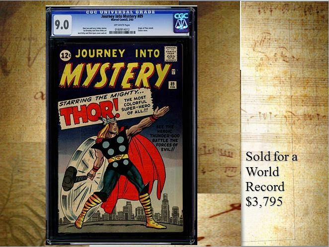 Call us to talk about selling your vintage comics at auction, 314-680-8599.