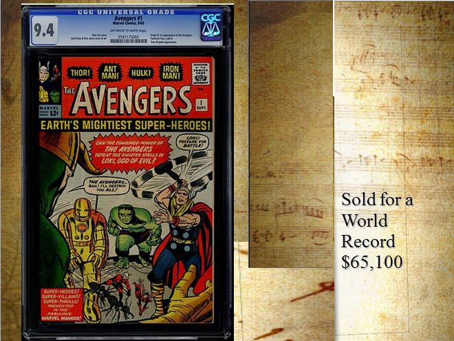 World record vintage comic book prices.